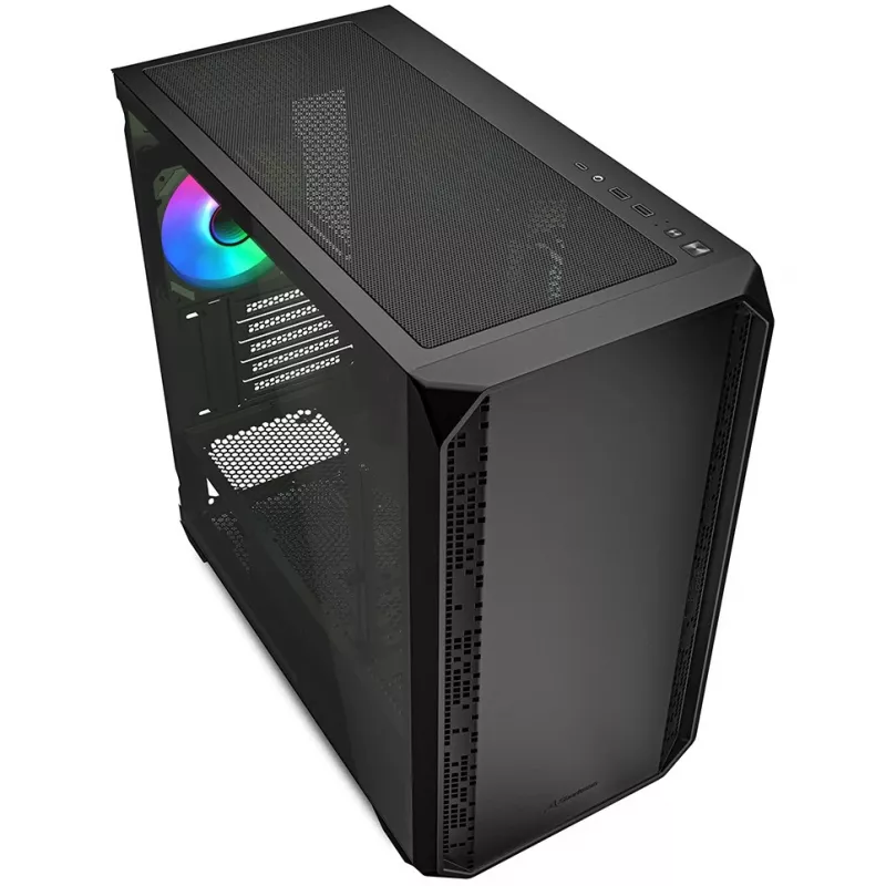 Sharkoon MK2 RGB Micro Tower korpusas juodas