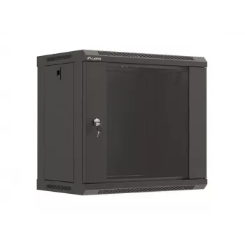 Sieninis stelažas LANBERG WF03-5309-10B, 9U, 500×350×540 mm, maks. apkrova 60 kg, juodas