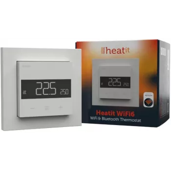Termostatas Heatit WiFi6 Baltas RAL 9003 Wi-Fi 3600W 16A