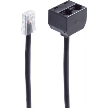 Telefono kabelis ShiverPeaks BS71233-8 0,1 m juodas
