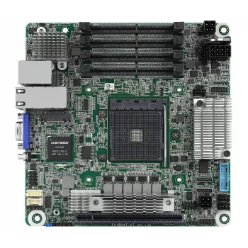 ASRock X570D4I-2T pagrindinė plokštė AMD X570 Socket AM4 Mini ITX