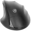 Manhattan ergonominė belaidė pelė dešinei rankai, reguliuojama 800/1200/1600 DPI, 2,4 GHz (iki 10 m), šeši mygtukai su slinkimo ratuku, kombinuotas USB-A ir USB-C imtuvas, juoda, AA baterija (įtraukta), trejų metų garantija