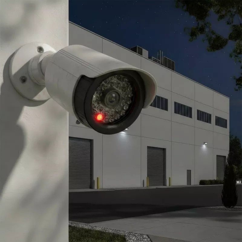 Netikra vamzdinė kamera su IR šviesos diodais, CEE IR1800 W – apsaugos imitacija