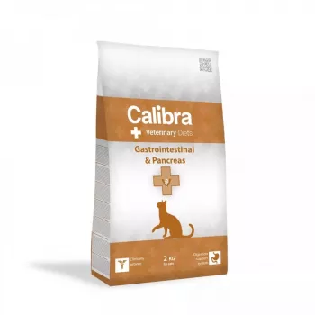 Sausas kačių ėdalas Calibra Veterinary Diets Gastrointestinal & Pancreas su žuvimi, 2 kg