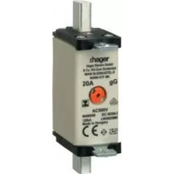 HAGER LNH0020MK saugiklis NH000 20A 500V gG MKen. S-frei