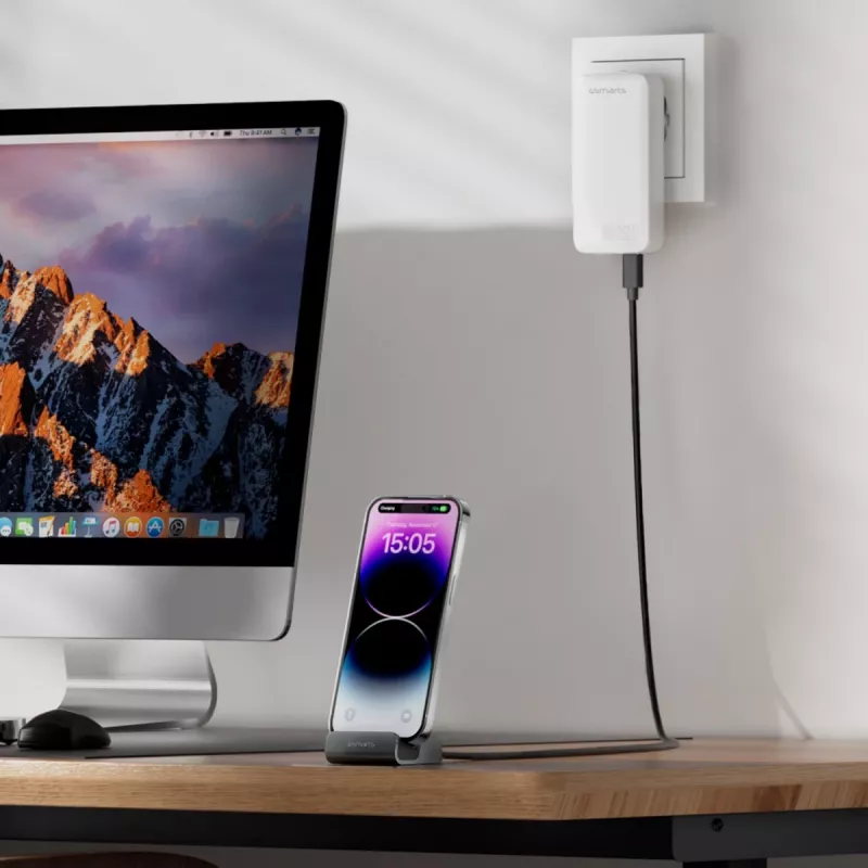 4smarts VoltDock USB-C įkrovimo stotelė 60W Pilka (541426)
