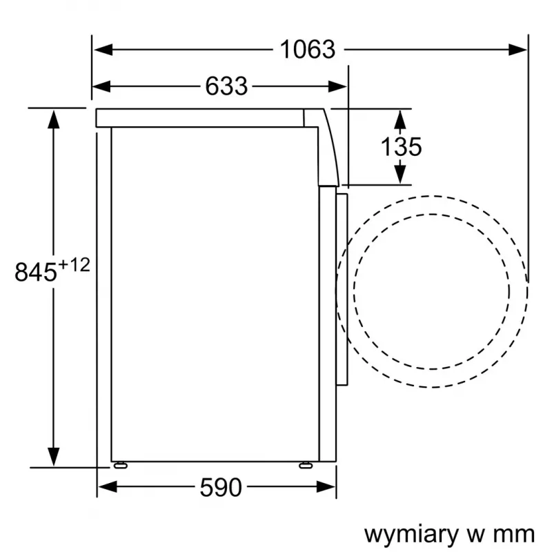 Bosch WAN2813APL Series 4 Priekinio pakrovimo skalbimo mašina 8 kg 1400 aps/min Balta