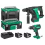 Sukimo atsuktuvas Hikoki DS18DBS + DH18DBL su 2x5Ah akumuliatoriais