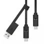 Laidas USB-A į USB-C ProXtend USBCWA-001 1 m, juodas, 0,06 kg