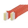 Digitus DK-1644-A-020-R-10 CAT 6A S/FTP tinklo jungiamieji kabeliai 2 m, raudoni, 10 vnt.