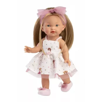 Lėlė Llorens Valeria 28 cm – minkštas kūnas, vinilinė galva ir galūnės