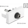 Adapteris DELOCK Easy 45 modulis DC 5.5×2,5 mm į DC 5.5×2,1 mm, modelis 90864