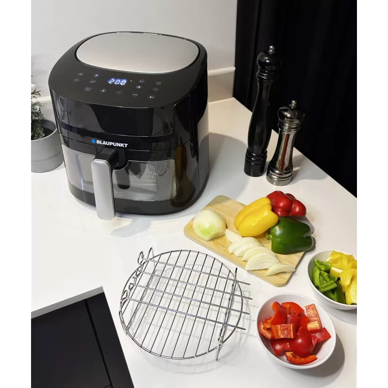 Kepimo krosnelė BLAUPUNKT AFD712 — 7.2 L talpa, 1800 W, liečiamasis valdymas, 40–200°C, 60 min laikmatis