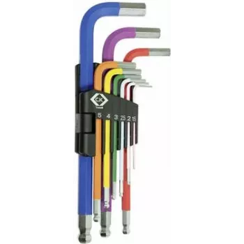 Šešiabriaunių raktų rinkinys c.k tools T4449 — metriniai 1,5 mm, 2 mm, 2,5 mm, 3 mm, 4 mm