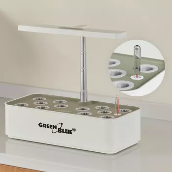 GreenBlue GB133 išmanusis kambarinis auginimo rinkinys su SMART vazonu, 4L talpa, 12 augalų, pilno spektro LED