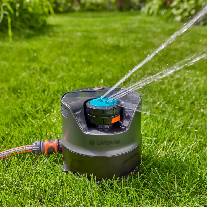 Apvalus vandens purkštuvas Gardena AquaPrecise juodas mėlynas pilkas 1 vnt.