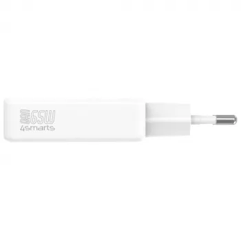 Įkroviklis PDPlug Dual 65W GaN 2xUSB-C baltas