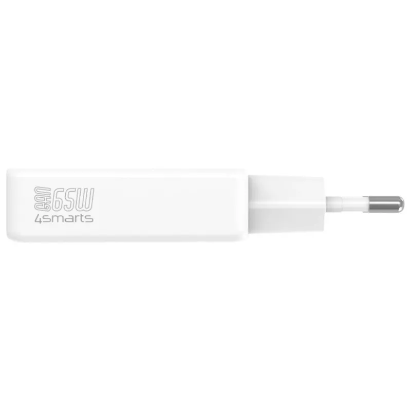 Įkroviklis PDPlug Dual 65W GaN 2xUSB-C baltas