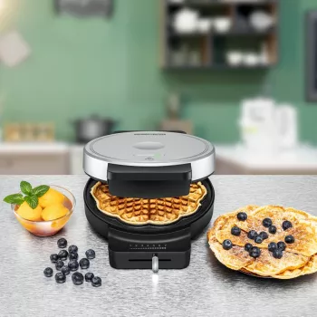 Vieno vaflinio keptuvė ROMMELSBACHER WA 850, 850 W, juoda/sidabrinė