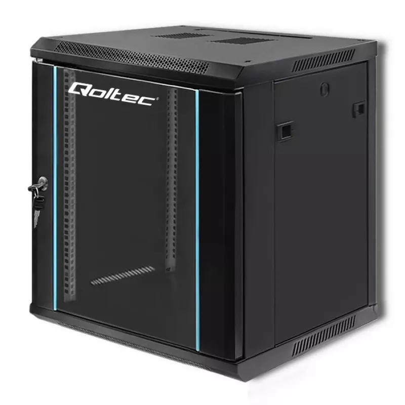 19 colių stelažo spinta QOLTEC 54467, 12U, 600x635x600 mm