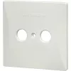 Kathrein ESZ 52 balta 274227 – 2 prievadų dangtelio plokštelė 80×80 mm
