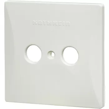 Kathrein ESZ 52 balta 274227 – 2 prievadų dangtelio plokštelė 80×80 mm