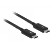 Thunderbolt kabelis DeLOCK 84845 1 m 20 Gbit/s Juodas