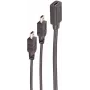 USB laidas ShiverPeaks BS13-20022 0,3 m USB C – Mini-USB B juodas