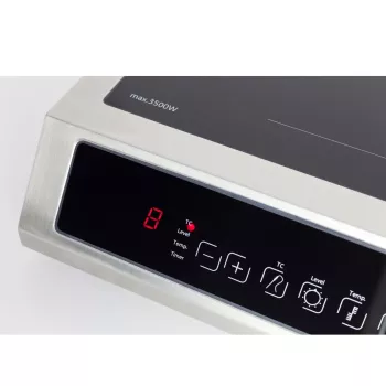 Caso TC 3500 Termo valdymo kaitlentė | 1 indukcinė zona | liečiamas valdymas | juoda/nerūdijantis plienas