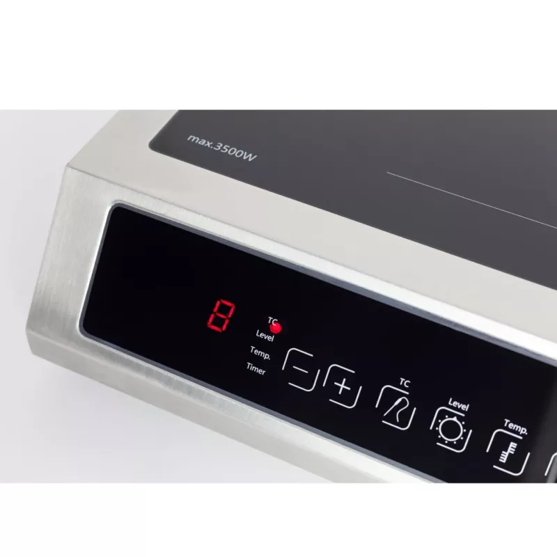 Caso TC 3500 Termo valdymo kaitlentė | 1 indukcinė zona | liečiamas valdymas | juoda/nerūdijantis plienas