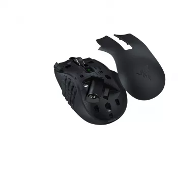 Žaidimų pelė Razer Naga V2 HyperSpeed RF belaidė + Bluetooth, dešinei rankai, 30000 DPI, optinė, juoda