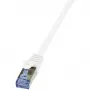 Tinklo kabelis LogiLink 20m Cat.6A RJ-45 S/FTP Baltas