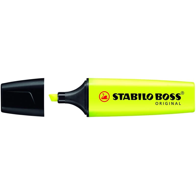 Žymeklis STABILO BOSS ORIGINAL kaltinis antgalis Geltona