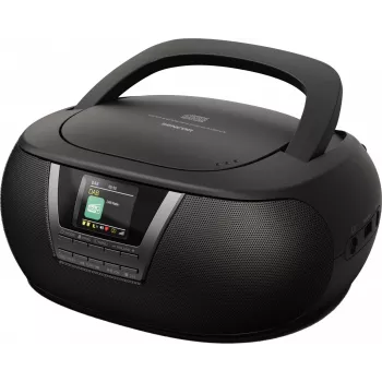 Muzikos sistema SENCOR SPT6200DB su CD/MP3, USB, Bluetooth 5.3 ir DAB+ imtuvu, 3W RMS, 1,77 colio TFT ekranu