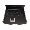 Rack konsolė VALUE 26.99.0123, 17 colių (43,2 cm) LCD, 1280×1024, 1U, prancūziška klaviatūra, juoda