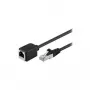 Wentronic Goobay CAT 5e prailginimo kabelis F/UTP, juodas, 3 m – varinė gysla, RJ45 kištukas (8P8C) RJ45 lizdas (8P8C) (91883)