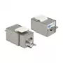 Keystone modulis DELOCK 86404 — RJ-45 sidabrinis, 38,5×22,3×17,3 mm