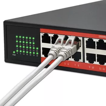 QOLTEC Gigabit Ethernet PoE tinklo jungiklis 24xRJ45 2xSFP