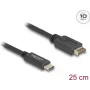 DeLOCK USB laidas USB Type-E Key A 20 kontaktų kištukas į USB Type-C kištuką 25 cm