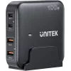 Unitek Desk Charger P1229ABK01-EU 100W stalinis įkroviklis su 2× USB-A ir 2× USB-C