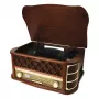 SENCOR Gramofon STT 016 – retro stiliaus garso sistema su vinilu, CD, kasetėmis ir radiju