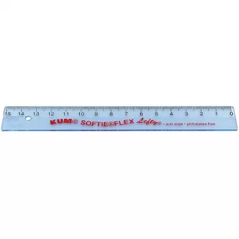 Liniuotė WEDO 15 cm kairiarankiams KUM Lefty L1 Softie Flex (521753)