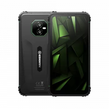Hammer Ranger | Juodas/Žalias | 6 colių IPS | 1560x720 | MediaTek Helio G99 | 6 GB RAM | 128 GB | Atsparus telefonas