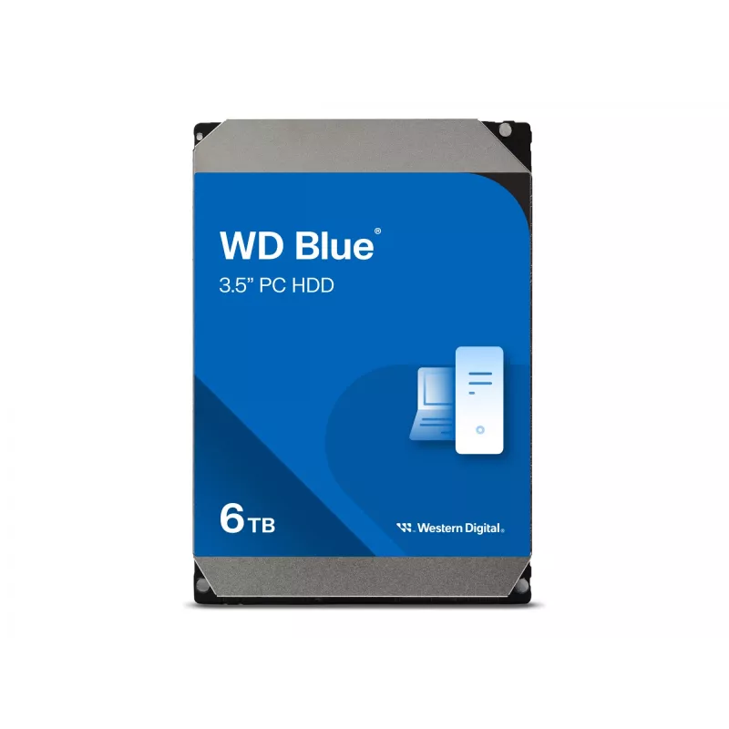 Vidinis kietasis diskas Western Digital Blue 6 TB 3.5 colio 5400 aps./min. WD60EZAX