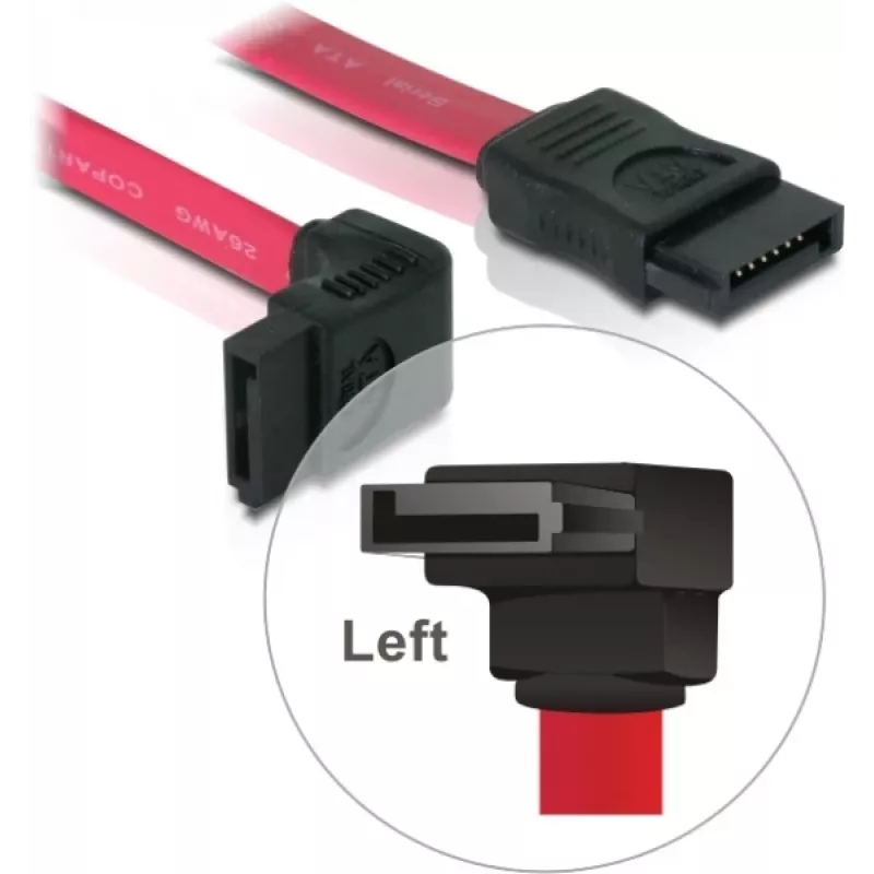 SATA kabelis DeLOCK 84354 0,22 m raudonas