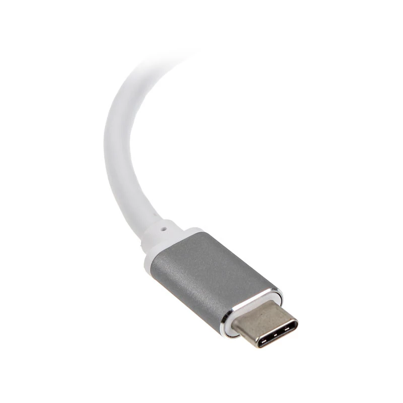 SilverStone SST-EP08C – USB 3.1 Type-C adapteris į HDMI / USB Type-C / USB Type A – sidabrinis