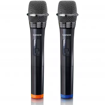 Belaidis sceninis mikrofonų rinkinys Lenco MCW-020BK