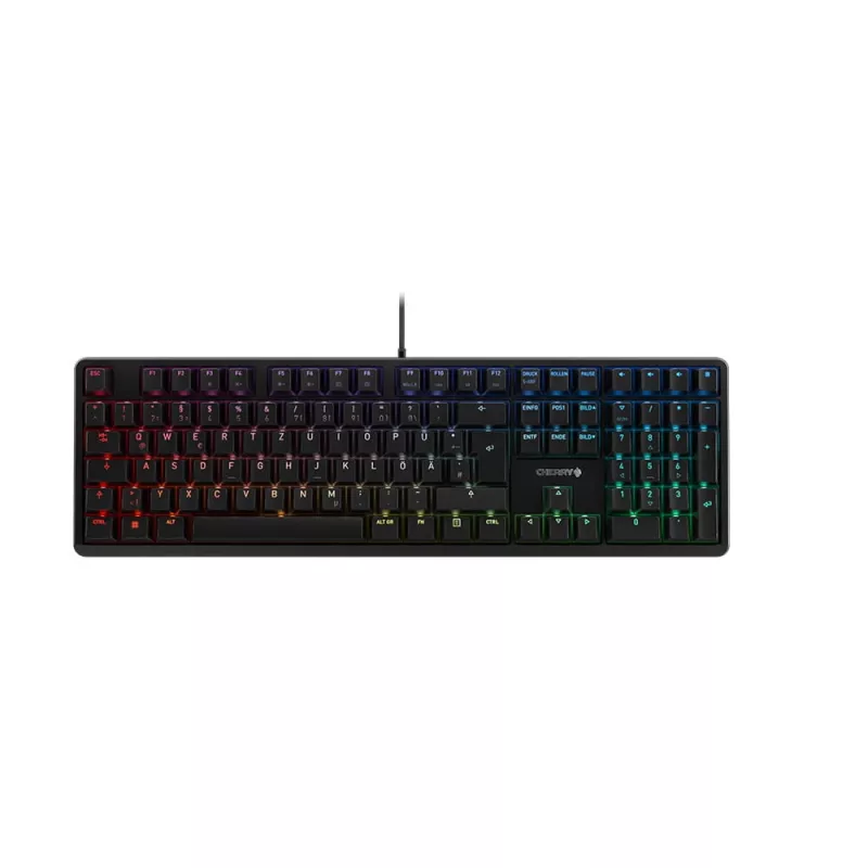 CHERRY G80-3000N RGB klaviatūra, universali USB, QWERTZ, vokiška, juoda