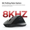 Pelė Keychron M6 dešinei rankai universali — optinė, RF + Bluetooth + USB-C, 30000 DPI, juoda