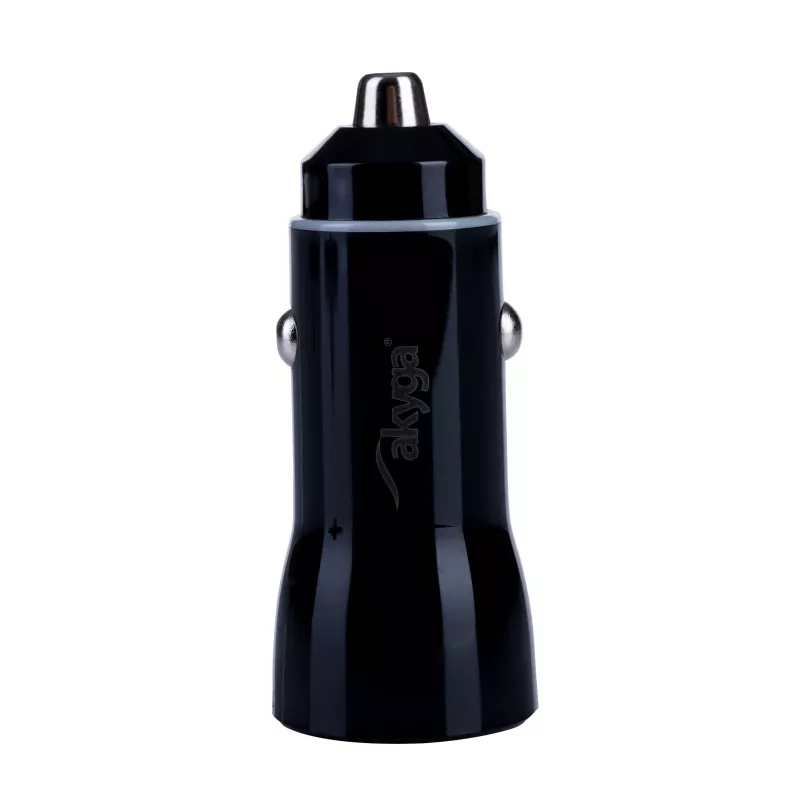 Automobilinis įkroviklis Akyga AK-CH-16 36W USB-A + USB-C PD Quick Charge 3.0 12/24V juodas